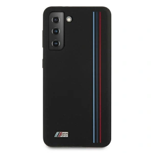Hurtownia GSM - Case BMW BMHCS21MSIVTBK Samsung Galaxy S21+ Plus schwarz/schwarz Silikon Streifen M Kollektion - BMW119BLK - {ean13} - Hurt