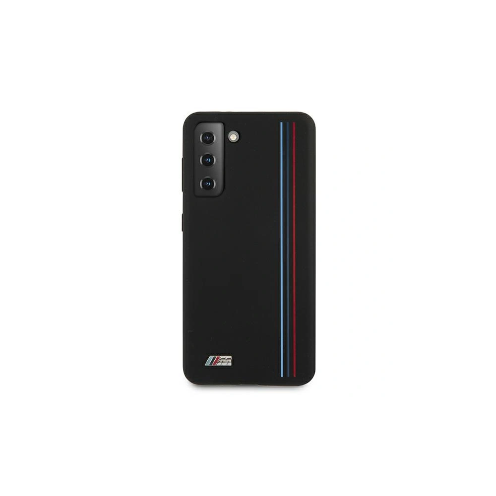 Hurtownia GSM - Etui BMW BMHCS21MSIVTBK Samsung Galaxy S21+ Plus czarny/black Silicone Stripes M Collection - BMW119BLK - {ean13} - Hurt