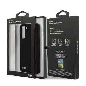 Hurtownia GSM - Case BMW BMHCS21MSIVTBK Samsung Galaxy S21+ Plus schwarz/schwarz Silikon Streifen M Kollektion - BMW119BLK - {ean13} - Hurt
