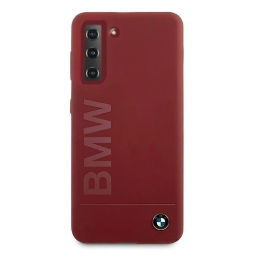 Etui BMW BMHCS21MSLBLRE Samsung Galaxy S21+ Plus czerwony/red hardcase Silicone Signature Logo