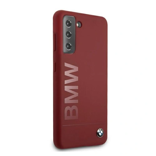 Etui BMW BMHCS21MSLBLRE Samsung Galaxy S21+ Plus czerwony/red hardcase Silicone Signature Logo