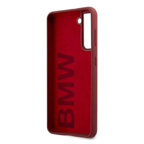 Etui BMW BMHCS21MSLBLRE Samsung Galaxy S21+ Plus czerwony/red hardcase Silicone Signature Logo