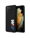 BMW BMHCS21SMSLBLBK Samsung Galaxy S21 black hardcase Silicone Signature Logo