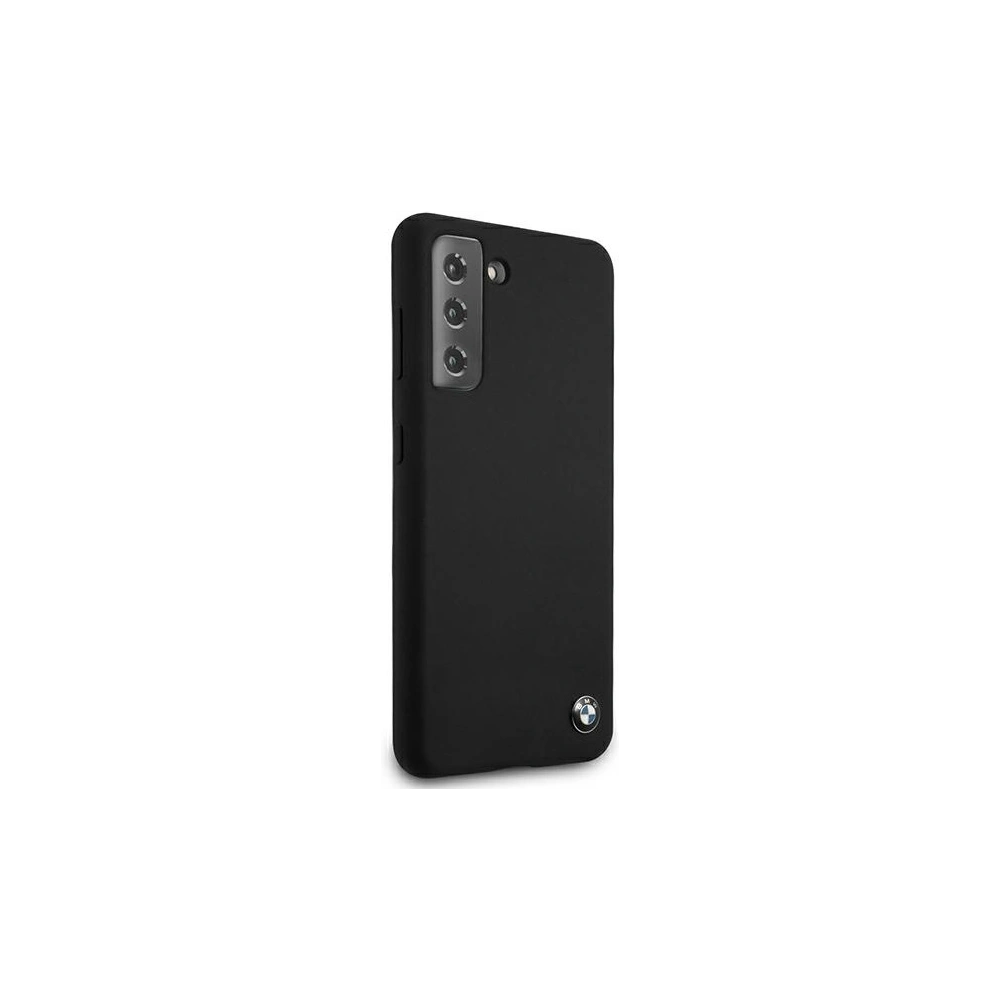 Wholesale BMW BMHCS21SSILBK Samsung Galaxy S21 black hardcase Silicone Signature - BMW127BLK - {ean13} - Hurt
