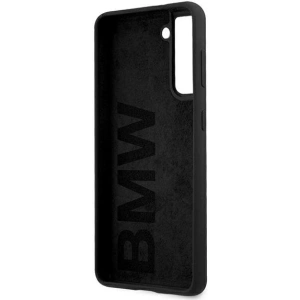 Wholesale BMW BMHCS21SSILBK Samsung Galaxy S21 black hardcase Silicone Signature - BMW127BLK - {ean13} - Hurt