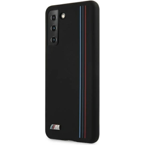Hurtownia GSM - Etui BMW BMHCS21SSIVTBK Samsung Galaxy S21 czarny/black Silicone Stripes M Collection - BMW130BLK - {ean13} - Hurt