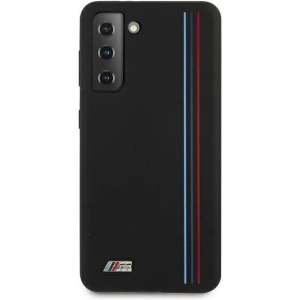 Wholesale BMW BMHCS21SSIVTBK Samsung Galaxy S21 black Silicone Stripes M Collection - BMW130BLK - {ean13} - Hurt