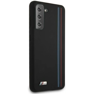 Wholesale BMW BMHCS21SSIVTBK Samsung Galaxy S21 black Silicone Stripes M Collection - BMW130BLK - {ean13} - Hurt