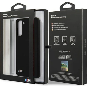 Wholesale BMW BMHCS21SSIVTBK Samsung Galaxy S21 black Silicone Stripes M Collection - BMW130BLK - {ean13} - Hurt