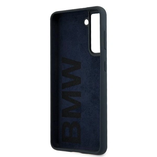 Etui BMW BMHCS21SSILNA Samsung Galaxy S21 granatowy/navy hardcase Silicone Signature