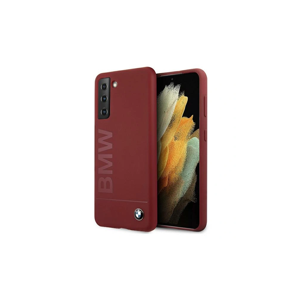 Hurtownia GSM - Etui BMW BMHCS21SSLBLRE Samsung Galaxy S21 červený/red hardcase Silicone Signature Logo - BMW132RED - {ean13} - Hurt