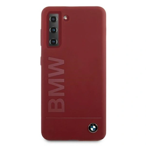 Etui BMW BMHCS21SSLBLRE Samsung Galaxy S21 czerwony/red hardcase Silicone Signature Logo