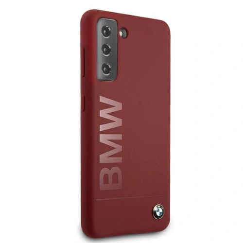 Etui BMW BMHCS21SSLBLRE Samsung Galaxy S21 czerwony/red hardcase Silicone Signature Logo