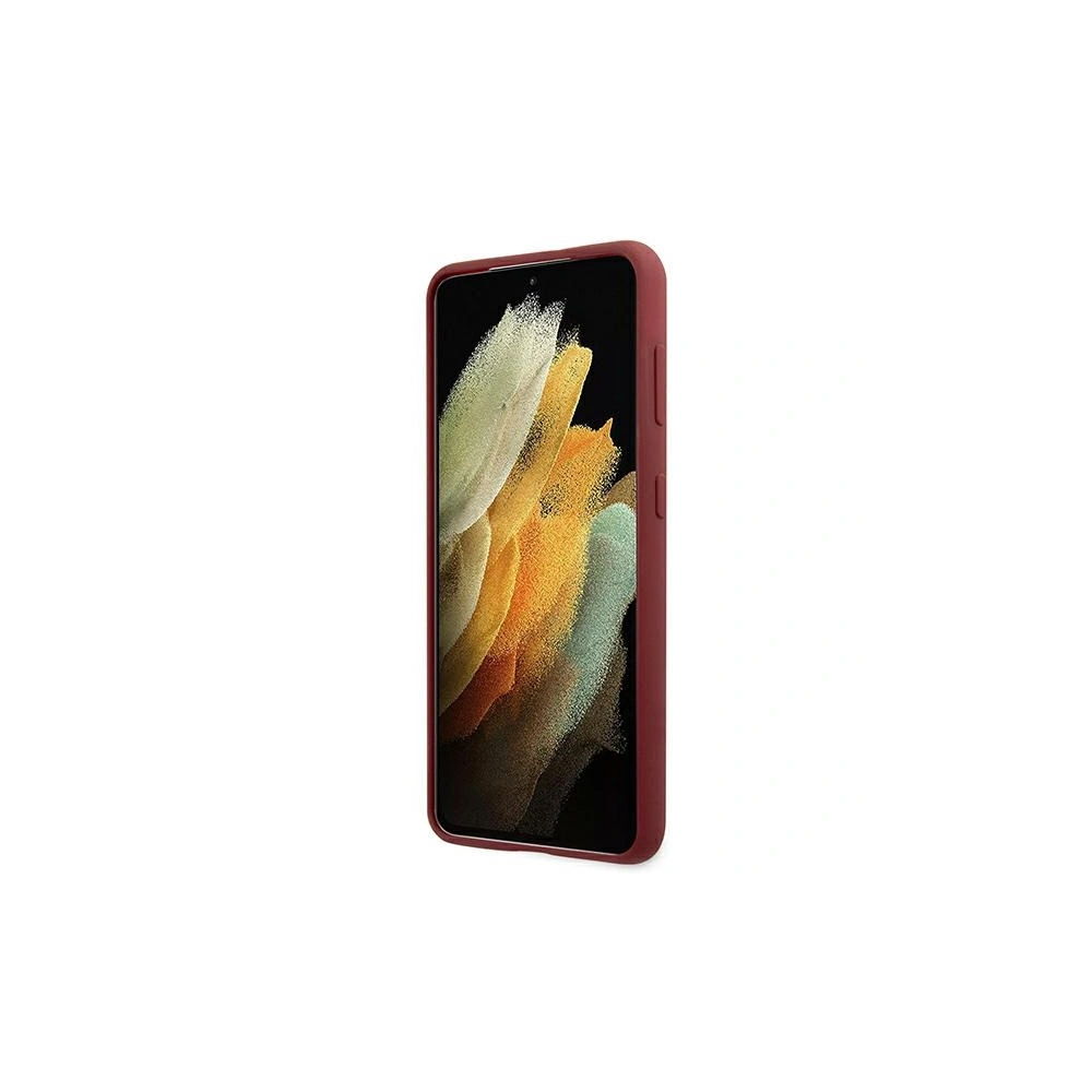 Hurtownia GSM - Etui BMW BMHCS21SSLBLRE Samsung Galaxy S21 červený/red hardcase Silicone Signature Logo - BMW132RED - {ean13} - Hurt
