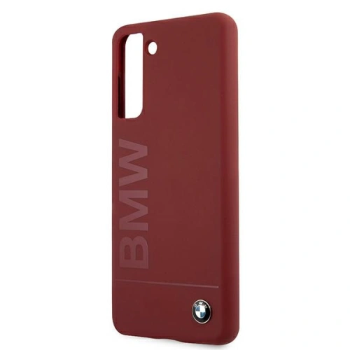 Etui BMW BMHCS21SSLBLRE Samsung Galaxy S21 czerwony/red hardcase Silicone Signature Logo