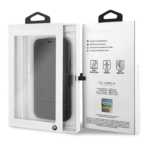 Etui BMW BMFLBKSN58LLSB Apple iPhone 11 Pro czarny/black book Signature