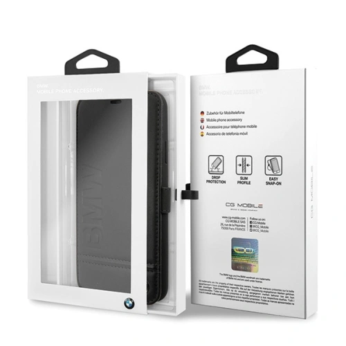 Etui BMW BMFLBKSN65LLSB Apple iPhone 11 Pro Max czarny/black book Signature