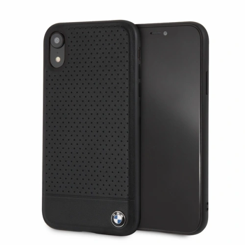 Etui BMW BMHCI61PEBOBK Apple iPhone XR czarny/black hardcase Signature Perforated