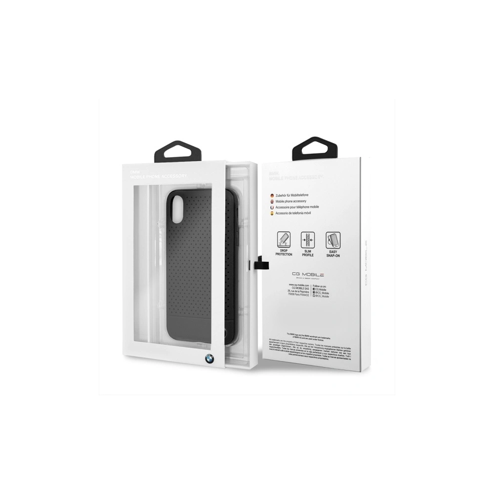 Wholesale BMW BMHCI61PEBOBK Apple iPhone XR black hardcase Signature Perforated - BMW145BLK - {ean13} - Hurt