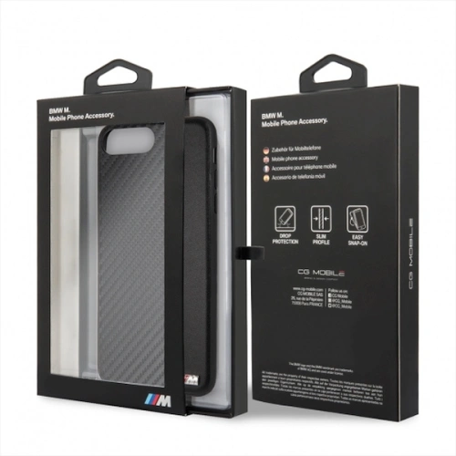 Etui BMW BMHCI8LCAPNBK Apple iPhone 8/7 Plus navy/niebieski hardcase Carbon
