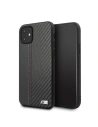 Etui BMW BMHCN61MCARBK Apple iPhone 11 černý/black hardcase PU Carbon