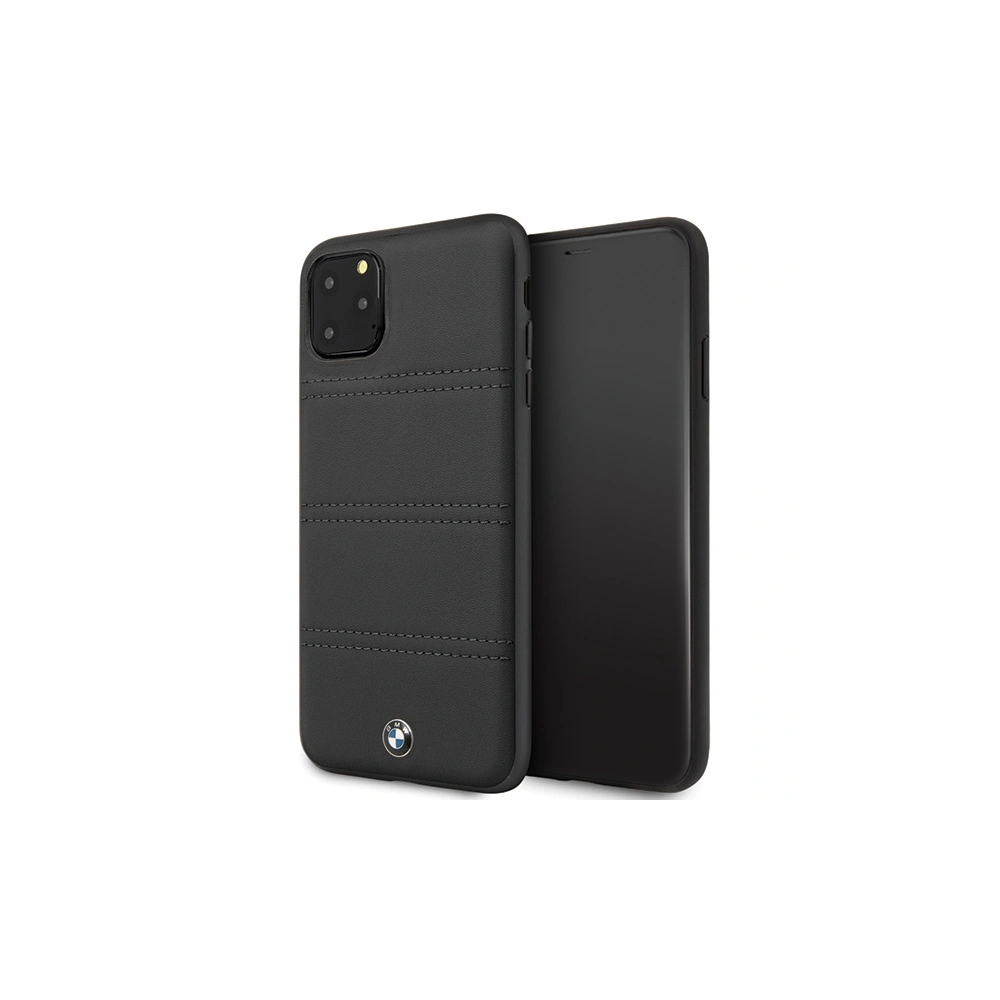 Hurtownia GSM - Etui BMW BMHCN65PELBK Apple iPhone 11 Pro Max czarny/black hardcase Signature Horizontal Lines - BMW181BLK - {ean13} - Hurt