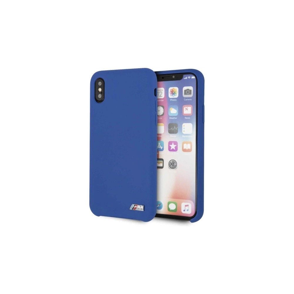 Hurtownia GSM - Etui BMW BMHCPXMSILNA Apple iPhone X/XS niebieski/navy hardcase Silicone M Collection - BMW186NAV - {ean13} - Hurt