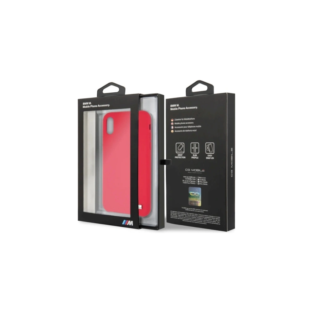 Wholesale BMW BMHCPXMSILRE Apple iPhone X/XS red hardcase Silicone M Collection - BMW187RED - {ean13} - Hurt