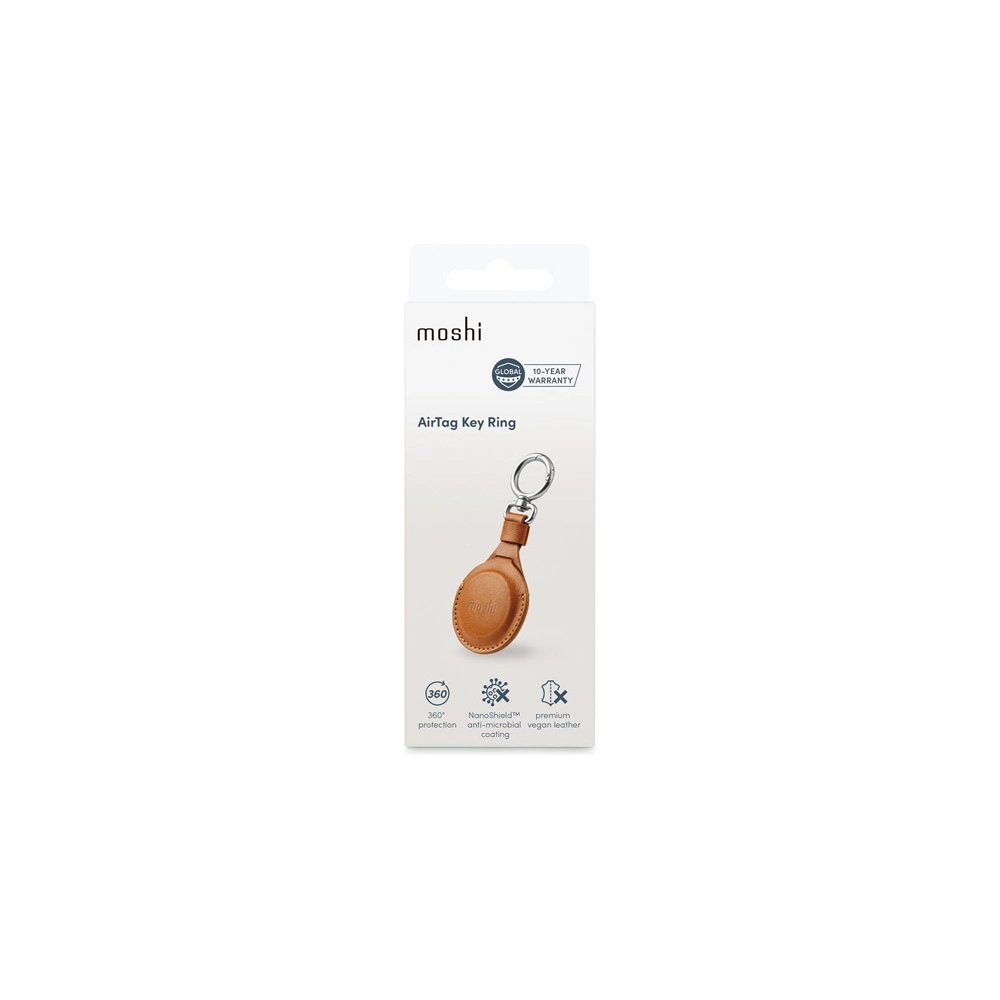 Hurtownia GSM - Etui Moshi klíčový kroužek Apple AirTag (karamelově hnědá) - MOSH201BR - {ean13} - Hurt