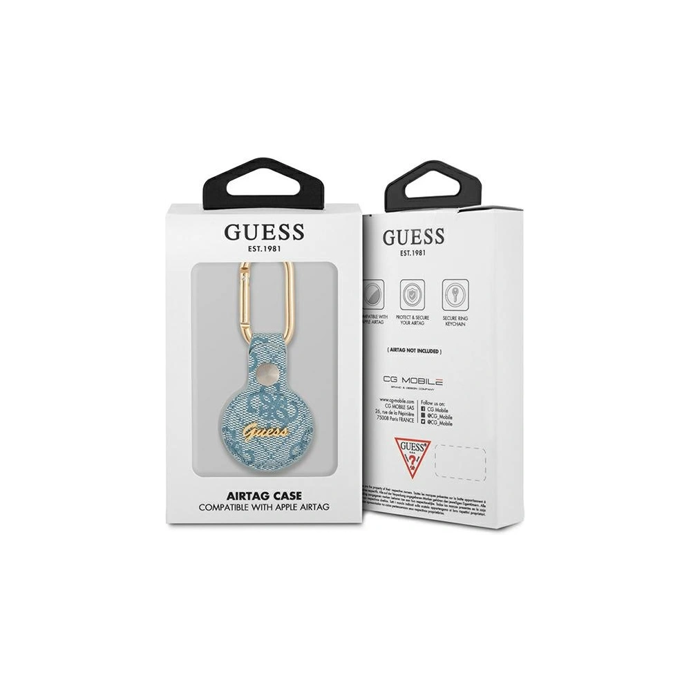 Wholesale Guess GUATP4GMSRB Apple AirTag blue 4G Vintage Script - GUE1246BLU - {ean13} - Hurt