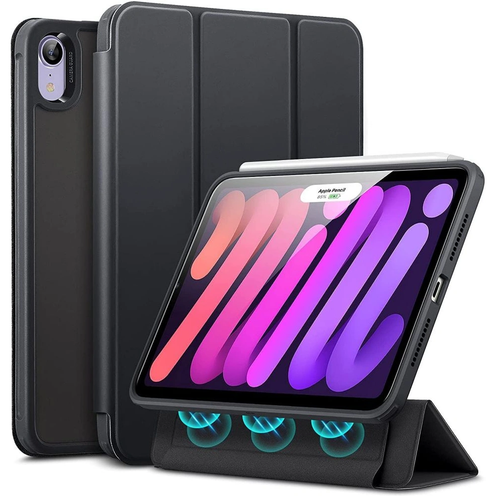Hurtownia GSM - Etui ESR Rebound Hybrid Apple iPad mini 2021 (6. generáció) / iPad mini 8.3" 2024 7gen Matt Fekete - ESR389BLK - {ean13} - Hurt