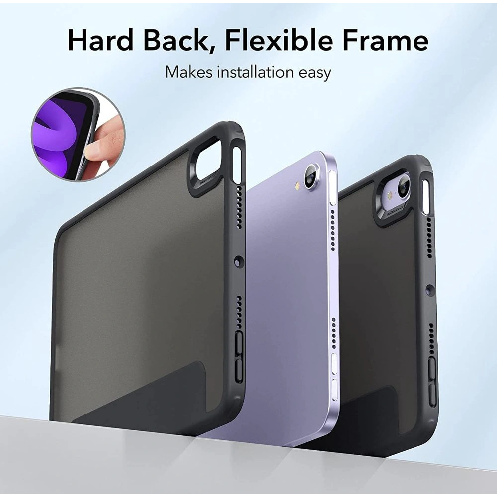 Hurtownia GSM - Etui ESR Rebound Hybrid Apple iPad mini 2021 (6. generáció) / iPad mini 8.3" 2024 7gen Matt Fekete - ESR389BLK - {ean13} - Hurt