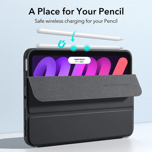 Etui ESR Rebound Hybrid Apple iPad mini 2021 (6. generacji) / iPad mini 8.3" 2024 (7. generacji) Frosted Black