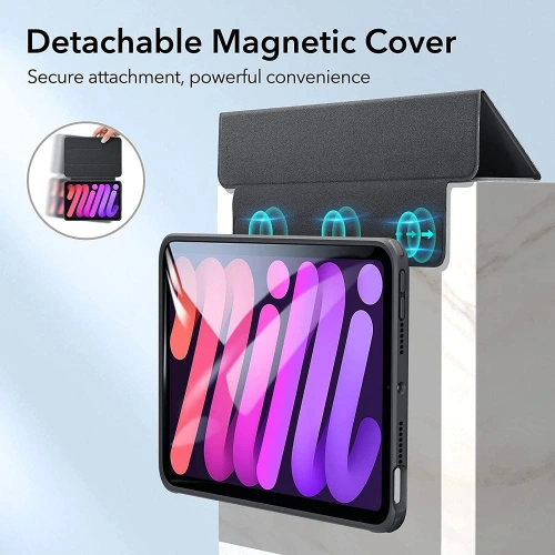 Etui ESR Rebound Hybrid Apple iPad mini 2021 (6. generacji) / iPad mini 8.3" 2024 (7. generacji) Frosted Black