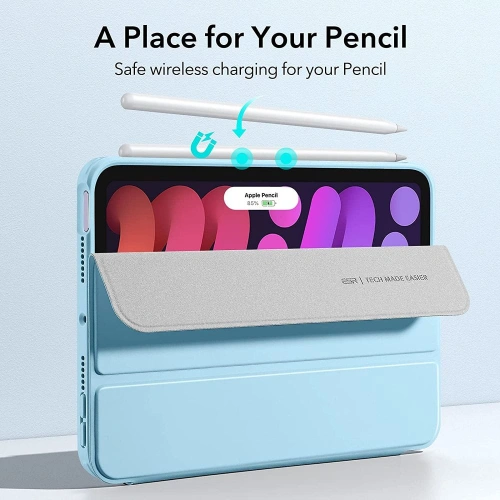Etui ESR Rebound Hybrid Apple iPad mini 2021 (6. generacji) / iPad mini 8.3" 2024 (7. generacji) Frosted Blue