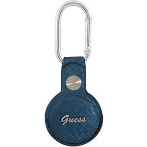 Wholesale Guess GUATPSASRSB Apple AirTag blue Saffiano Vintage Script - GUE1250BLU - {ean13} - Hurt