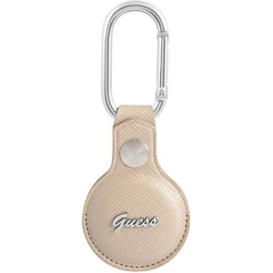 Wholesale Guess GUATPSASRSD Apple AirTag beige Saffiano Vintage Script - GUE1251BEI - {ean13} - Hurt