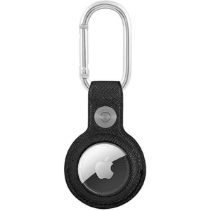 Wholesale Guess GUATPSASRSK Apple AirTag black Saffiano Vintage Script - GUE1253BLK - {ean13} - Hurt