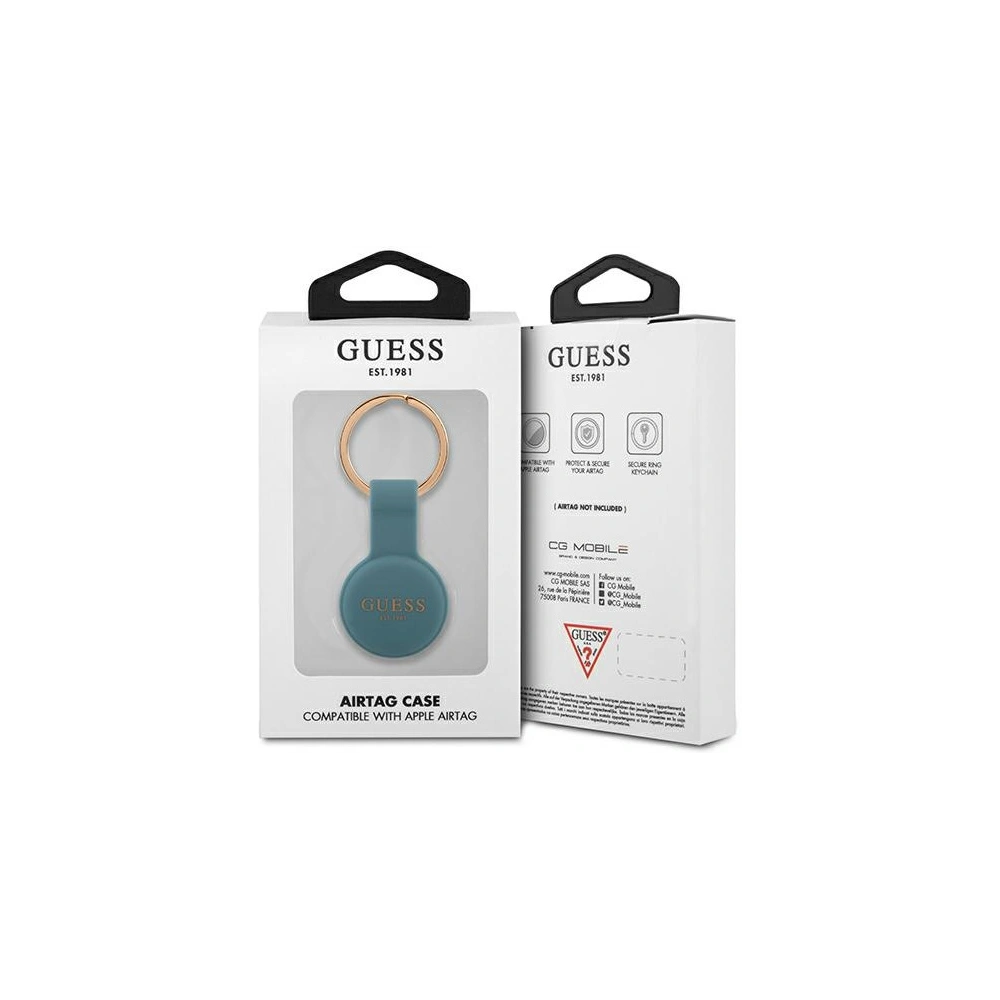 Wholesale Guess GUATSGEB Apple AirTag blue Silicone - GUE1254BLU - {ean13} - Hurt