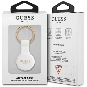 Wholesale Guess GUATSGEH Apple AirTag white Silicone - GUE1255WHT - {ean13} - Hurt
