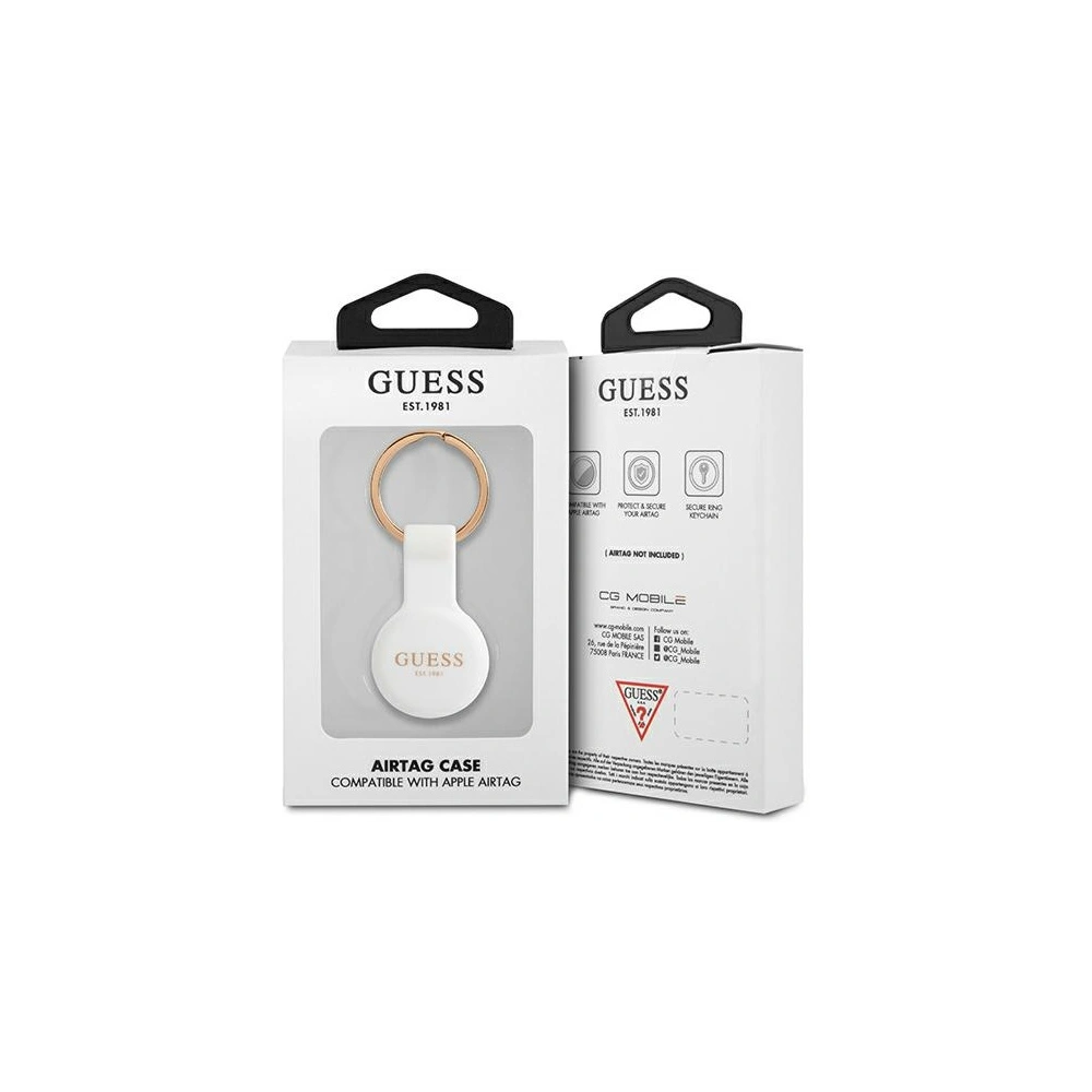 Hurtownia GSM - Etui Guess GUATSGEH Apple AirTag bílý/white Silicone - GUE1255WHT - {ean13} - Hurt