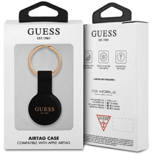 Wholesale Guess GUATSGEK Apple AirTag black Silicone - GUE1256BLK - {ean13} - Hurt