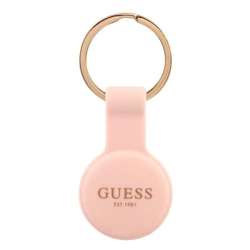 Etui Guess GUATSGEP Apple AirTag różowy/pink Silicone