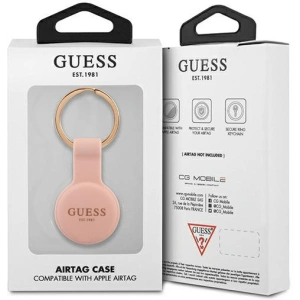 Wholesale Guess GUATSGEP Apple AirTag pink Silicone - GUE1257PNK - {ean13} - Hurt
