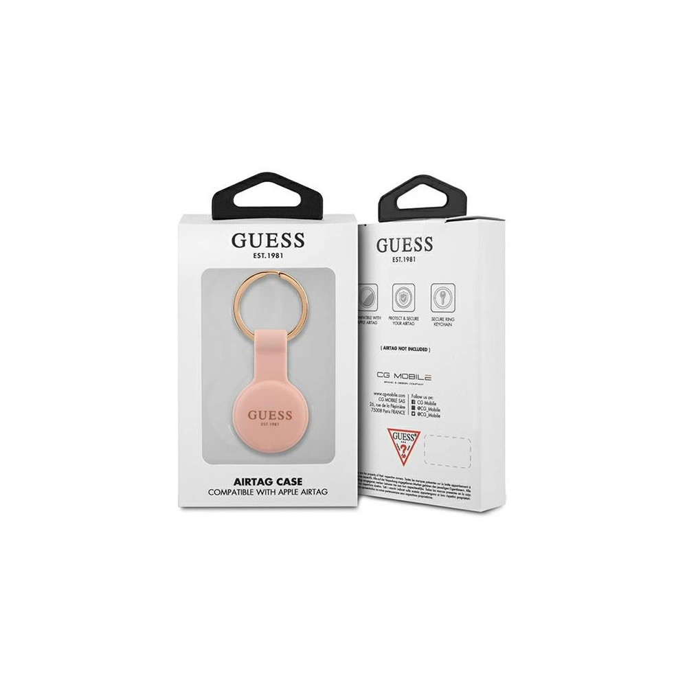 Hurtownia GSM - Etui Guess GUATSGEP Apple AirTag różowy/pink Silicone - GUE1257PNK - {ean13} - Hurt