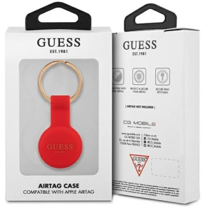 Wholesale Guess GUATSGER Apple AirTag red Silicone - GUE1258RED - {ean13} - Hurt