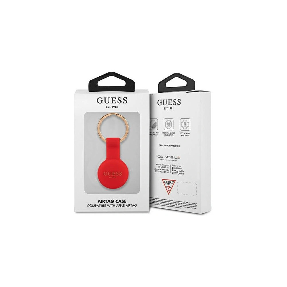 Hurtownia GSM - Etui Guess GUATSGER Apple AirTag červené/silikonové - GUE1258RED - {ean13} - Hurt