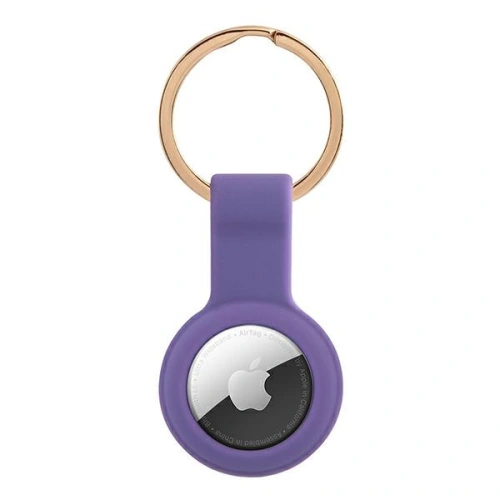 Etui Guess GUATSGEU Apple AirTag fioletowy/purple Silicone