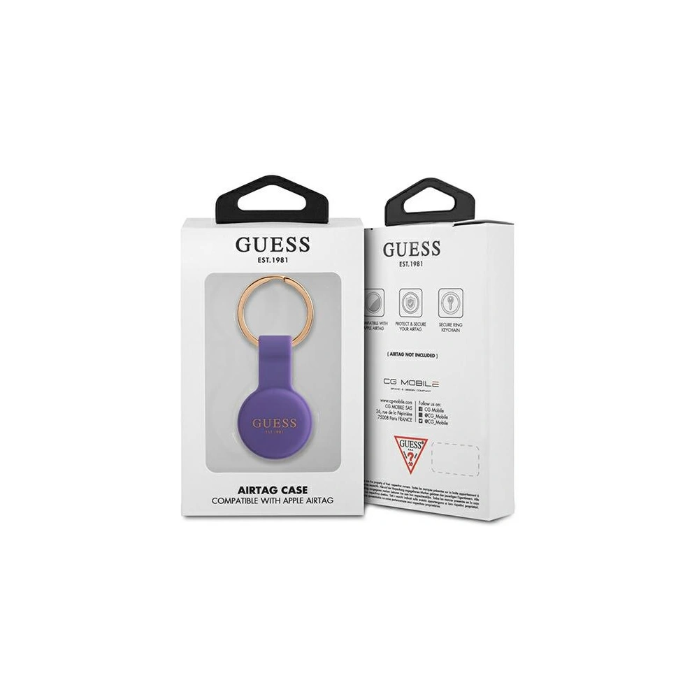 Hurtownia GSM - Etui Guess GUATSGEU Apple AirTag fialové/purple silikonové - GUE1259PRP - {ean13} - Hurt
