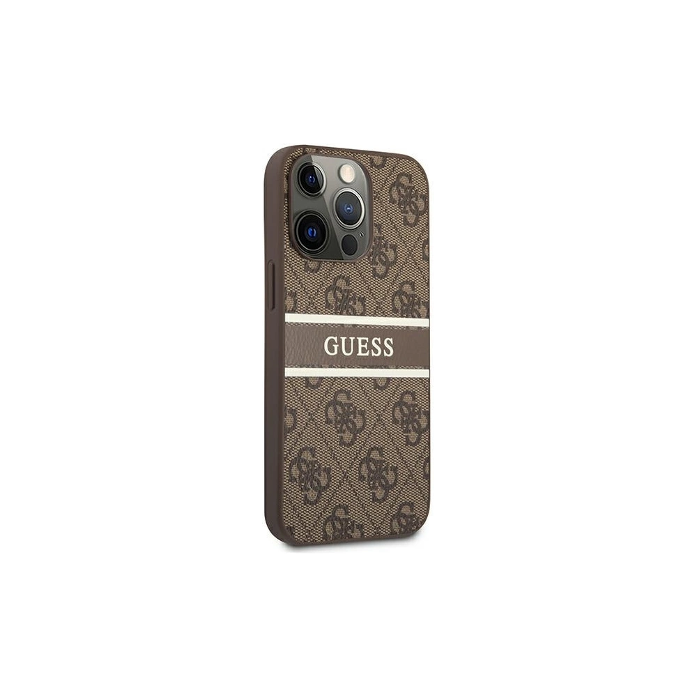 Hurtownia GSM - Etui Guess GUHCP13L4GDBR Apple iPhone 13 Pro brązowy/brown hardcase 4G Stripe - GUE1261BR - {ean13} - Hurt